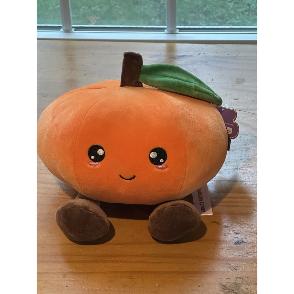 NWT Cuddle Crew Pumpkin Plush Halloween Decor Lovey Kids Adults